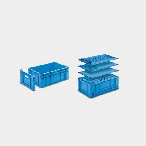 cutie stivuibila din plastic sau eurocontainer Eurotec-5-6422N-3