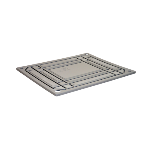 Rigid pallet boxes lids for plastic containers or crates