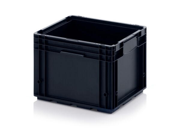 Stackable plastic container VDA ESD R-KLT 4329
