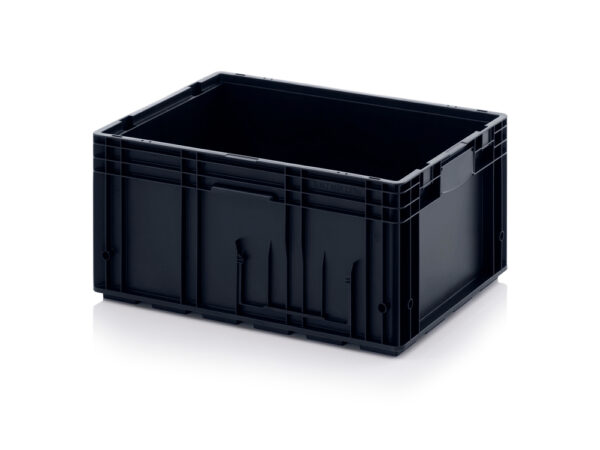 Stackable plastic container VDA-ESD-R-KLT 6429