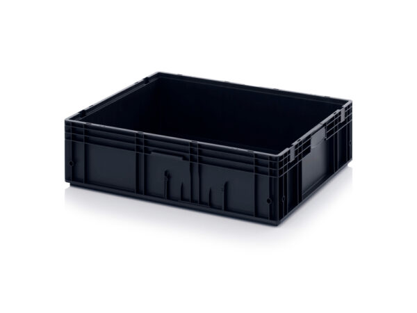 Stackable plastic container VDA ESD RL-KLT 8210 G