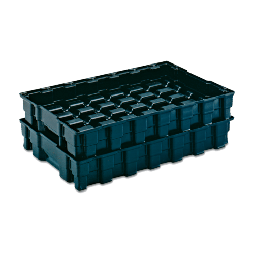Rotary stackable trays